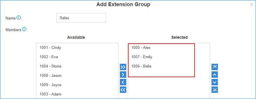 add-extension-group-in2pbx