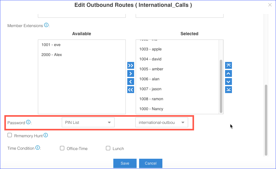 outbound-route-pin-list